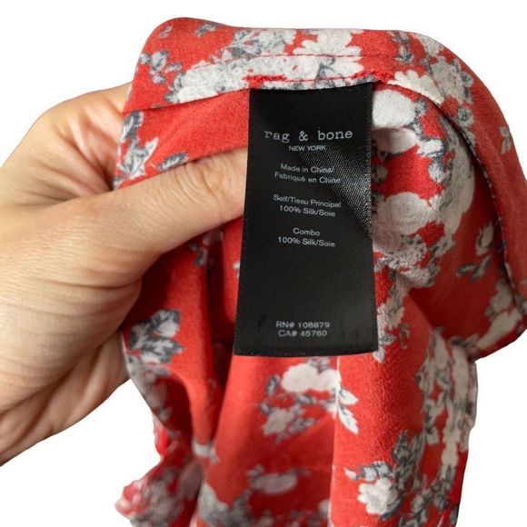 Rag & Bone Scarlet Floral Midi Dress - Picture 4 of 9